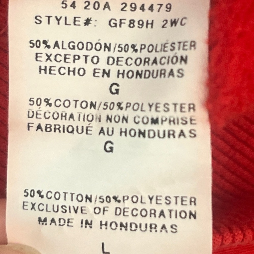 Flags of the World Champion‎ Hoodie Sweatshirt Red size large - Picture 7 of 12